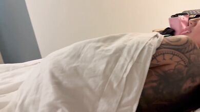 Stepdad Destroys Tattooed Babes Big Fake Tits Cumshot Bed Fuck