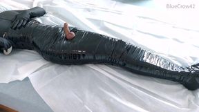 Femboy Catsuit Mummy CBT E-Stim Balls Destroyed Gushing Cum