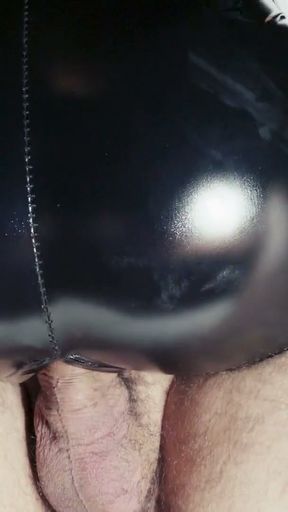 Latex milf rides him passionately   Clip 1