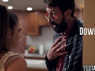 Infirm tourist honey trades her soaked lil snatch for a place to crash at