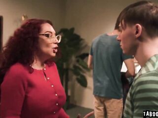 Teacher Kiki D Aire getting drilled hard by the 2 students