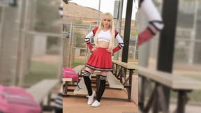 ”Two sexy cheerleader get it on in a lesbian scene - Ava Sinclaire, Leanna Lovings”