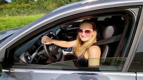 wichsen wahrend der fahrt?! perverser anhalter spritzt dreist im auto ab!