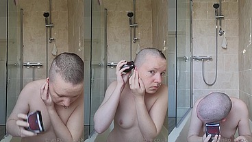 Jump in the bath with me as I do a quick clipper shave of my head. I honestly love these new clippers, they are so fast and e...