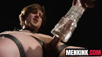 Scotty Zee bound and edged until his thick cock drains every drop