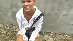 Outdoor Adventure with Ellen Saint: Hot Fucking of Mature Blonde Friend