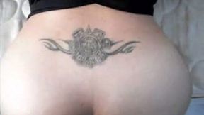 Fat and juicy white booty of my fuck buddy from behind