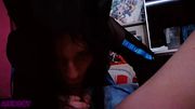 Cute emo boy cosplay loves to suck a dick