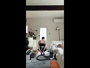 Maid cleans masters apartment