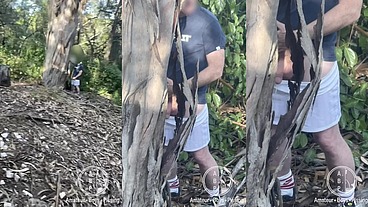 Amateur Straight Boy Caught Peeing Outdoors