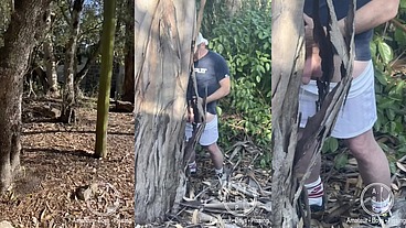 Amateur Straight Boy Caught Peeing Outdoors