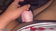 Watching Euphoria turned me on, my toy fucks me until I tremble
