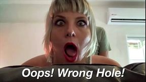 OOPS! WRONG HOLE! / Stuck Stepmother Gets UNEXPECTED ANAL FUCK