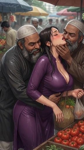INDIAN MILFs and Bhabhi Totally Dominated by Filthy MUSLIM Men - Public Grouping &amp; Corruption   Clip 3