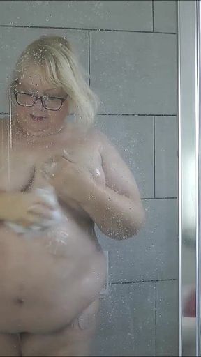 Lexie Cleans up in the Shower