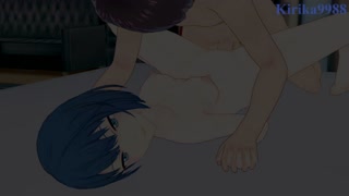 Haruka Kiritani and I have intense sex in the bedroom. - Project SEKAI Hentai