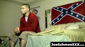 JoeSchmoeXXX.com - Amateur gay dude blown until he cums by mature deviant