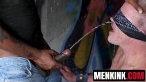 Dale Savage slurps August Alexanders dick in exchange for his freedom