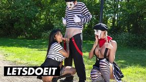 LetsDoeIt featuring Sam Bourne and Yasmina Khan's cumshot porn