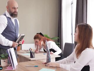 Unconventional Lessons at a Intimate University for 2 Red-haired Students.