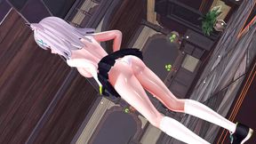 【Blue Archive MMD】Sand Wolf Shiroko / AOA-Еxcuse me 【For gentlemen】