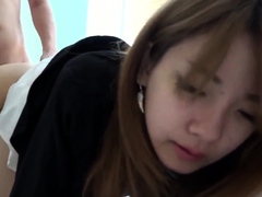 Japanese amateur Asian in lingerie fucked in high def