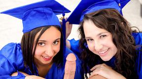 ”Graduation robes with nothing underneath had stepsis Liz Jordan all”