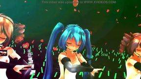 Anime naked girl MMD dance animation