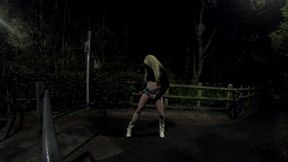 Bit dark bit wet flashing next to the road