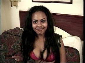 Amazing busty coloured chick enjoys hard fucking black dick in hotel