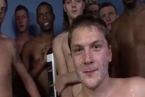 insane twunk loves unprotected Mass ejaculation gang-fuck-fest