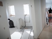 Housewife with architect. Husband working away.