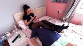 Neck Scissors In A Skirt & Tights 2 (4K)