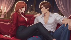 Bisexual Encouragement Fantasies #2B: Valentine's Bicurious Surrender Roleplay (Animated)