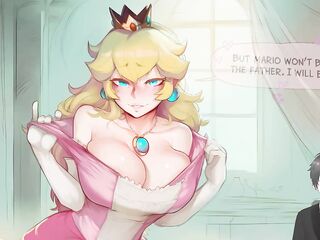 Peach Fills Rosalina! Futanari Creampie & Breeding