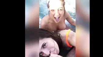Sizzling 4K POV Blowjob in the Jacuzzi with Abbie Maley and Lena The Plug
