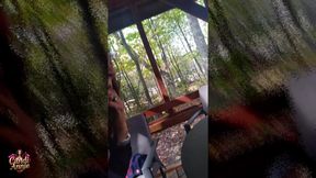 Great Fun POV Forest Fuck and Cum Swallow - Candi Annie