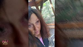 Great Fun POV Forest Fuck and Cum Swallow - Candi Annie