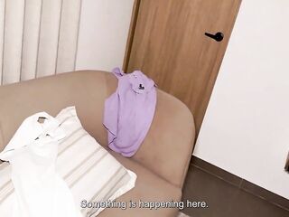 My Stepmom Catches Me Having Lesbo Sex with My Most excellent Ally and Ends Up Joining Us in a Soaked Trio - Naty Delgado