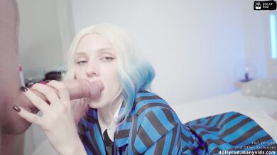 Enid Sinclair rides and sucks cock / Dolly Rud