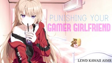 Gamer girl spanked rough between rage fits masochism asmr audio