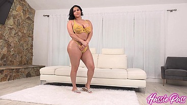 BTS: Ashlyn Peaks' Busty Debut With BBC Footjob & Titty Fuck!!!