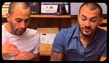 Muscle Guard's Intense Domination Over Inked Delinquents