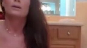 Glamorous STEPMOM Diamond Fox bathroom banging lustful stepson