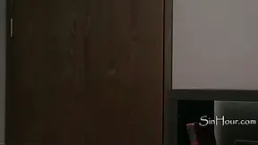 Blindfolded stepmom gets it on with stepson in a shocking office tryst