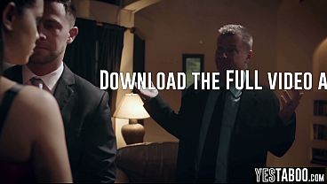 Boss allows coworker to fuck his busty Latina MILF wife in public