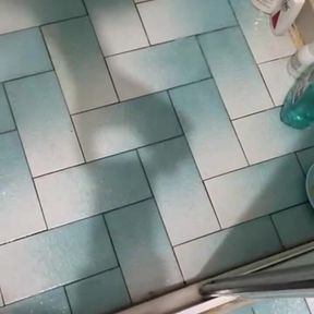 Turkish Bathroom Shower and Big Cumshot.