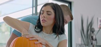 Lily Larimar and Theodora Days perfect cunts swallow my hard dick