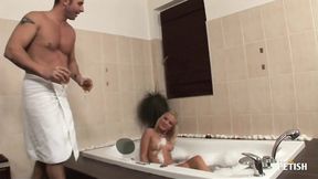 Horny girlfriend gets both holes fucked by hunk
