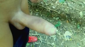 Close up Look at Dick, Urethral Meatus, Balls, Spit as Lube 2